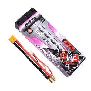 2024 뉴스 GAONENG GNB 2S 6000MAH HV 7.6V 100C LCG 로우 프로파일 씬 2S 5mm 5.0mm 내장형 불릿 하드 케이스 리포 배터리 팩 LiHV - Product Image 6