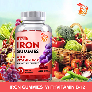 Gummies de fer à marque privée avec zinc, niacine et folate – Complément alimentaire pour adultes – Gummies de fer 18 mg - Product Image 6