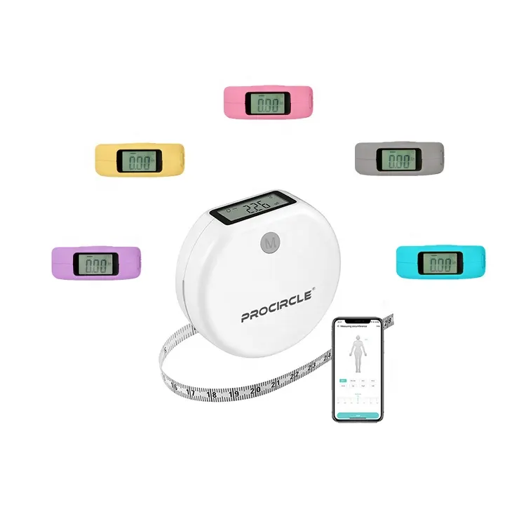 White Smart Electronic Body Measure Tape With APP