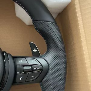 عجلة قيادة رياضية <span class=keywords><strong>M</strong></span> من الجلد على شكل D لسيارات BMW الفئة 7 والفئة 2 وX3 وX4 وM3 وF22 وF30 وF35 وF36 وM6 وF90 وF10 وF25 وF06 وF11 وF15 وF20 وF25 وF26 - Product Image 5