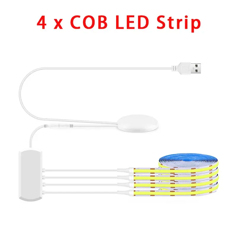 COB LED * 4PCS + Interrupteur