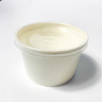 Gobelets jetables biodégradables ks en papier kraft rose personnalisables pour desserts et glaces à emporter, 4oz, 6oz, 8oz, 12oz, 16oz, avec logo personnalisé