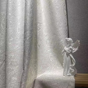2024 luxe haute qualité 54x84 crème Jacquard rideaux occultants rideaux personnaliser taille pour salon chambre fenêtre rideaux - Product Image 5