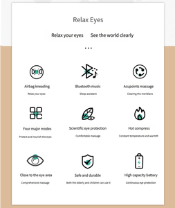 Masseur oculaire intelligent portable Heat Spa, fabricant chinois de masseurs oculaires, masseur oculaire avec chaleur et vibrations - Product Image 6