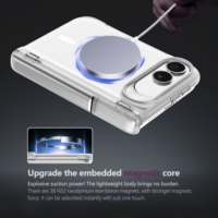 Coque de protection transparente magnétique anti-chute pour iPhone 18 Fold avec béquille métallique intégrée pour la caméra