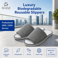 Fabricant professionnel de pantoufles d'hôtel OEM ODM, emballage personnalisé, pantoufles parfumées pour les marques hôtelières mondiales