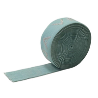Bande élastique personnalisée à rayures de 4 cm en nylon avec lettrage en fil argenté, écologique, accessoires de mode, fournitures artisanales