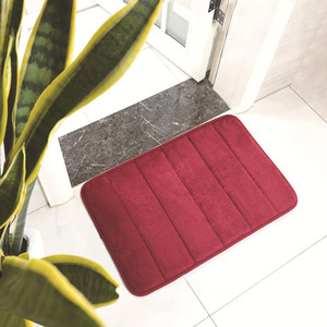 Tapis de bain moderne en polaire corail épaissie à mémoire de forme à récupération lente, absorbant, antidérapant, pour porte, maison, cuisine, salle de bain, chambre - Product Image 5