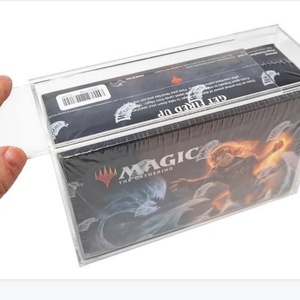Wholesale Custom Clear Transparent Mtg Booster <b>Box</b> Acrylic Case for Collectible Display - Product Image 3