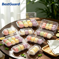 Plateau d'insertion en plastique transparent pour chocolats, emballage alimentaire jetable pour macarons, biscuits, pâtisseries, boîte cadeau, emballage intérieur.