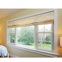 Fenêtre coulissante verticale en aluminium pour maisons, toits, triple vitrage, double vitrage, noire, anti-insectes