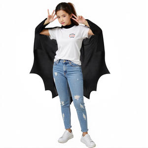 Ensemble de cape de chauve-souris pour Halloween, <span class=keywords><strong>masque</strong></span> pour les yeux, tenue de fête pour enfants, déguisement d'Halloween - Product Image 5