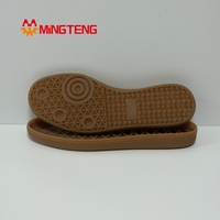 Mingteng MT-0002 Semelle de chaussure décontractée personnalisée en TPR marron, antidérapante, résistante à l'usure, durable, de qualité supérieure, accessoires pour la fabrication de chaussures 1
