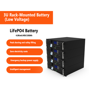 Pack de batteries basse tension 3U pour rack, 4 ensembles de modules de batteries haute tension, boîtier de contrôle BMS haute tension LiFePO4 - Product Image 5