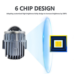 Idison W21 2Inch Tri-Màu Sương Mù Đèn Chùm Cao 56W Chùm Thấp 48W Xe Ánh Sáng Không Thấm Nước 2600Ml Ống Kính Máy Chiếu Foglamp Cho Toyota - Product Image 3