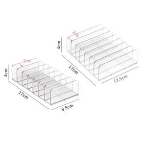 White Clear Acrylic Eco-Friendly Convenient Shelf Dividers Organizers for Purses Closet Separators Display <b>Rack</b> <b>Wood</b> Plastic - Product Image 3