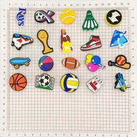 Vente directe d'usine 3D vente en gros PVC Baseball astronaute série chaussures de sport breloques décorations de chaussures pour adultes divers styles de jeu