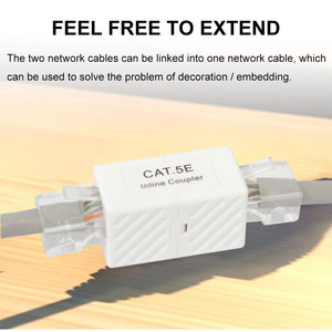 Nữ để nữ Ethernet 8P8C RJ 45 kết nối Ethernet Cáp mở rộng Keystone Jack UTP Inline Coupler RJ45 - Product Image 6