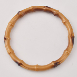 Plastic Round Bamboo Ring Handle For <b>Bags</b> Luggage <b>Accessories</b> Durable Die Casting Image Color - Product Image 1