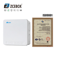 ZCEBOX Câble Électrique En Plastique En Aluminium Transparent Couvercle Boîtier Boîte De Jonction Étanche