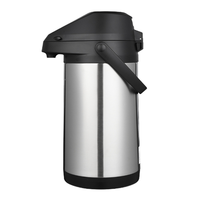 Bouilloire d'eau chaude isolée en acier inoxydable à pression d'air intégrée de capacité de 2.5L/3.0L