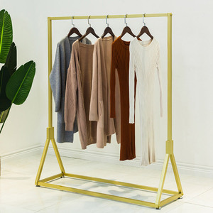 ملابس معدنية بسيطة من الحديد المطاوع ، مخزون أرفف للرجال والنساء من الأرض إلى الأرض - Product Image 2