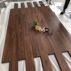 Maßgefertigter Walnussfarbener Chinesischer Teakholz-Bodenbelag Wasserfester Innen-Holzboden Gewichtsresistent Modernes Design Ausgewählte Qualität - Product Image 2