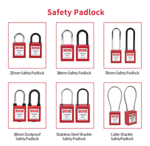Qvaun keyed khác nhau Loto Ổ khóa-an toàn padlocks cho khóa tagout nhựa an toàn khóa thẻ ra thiết bị khóa an toàn khóa - Product Image 4