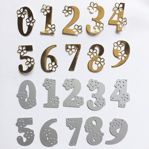 Arabische Nummers DIY Handgemaakte Kaart Papier Decor Embossing Sjabloon Scrapbooking Metalen Stansmessen Stencils - Product Image 1