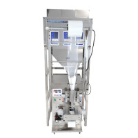 Machine d'emballage avec 3 têtes pour aliments, sac pour le sucre, emballage