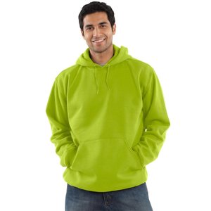 Men Winter Fashion Heavy Weight 100% Cotton Velour Half Zip Windproof <b>Waterproof</b> Hoodie Blank Loose Fit Oversize Sweatshirt - Product Image 1
