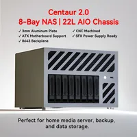Casing NAS 8 Bay Hot Swap Mendukung Motherboard ATX MATX ITX, PSU SFX, dan 7 Slot PCIe