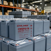 Batterie de traction au plomb-acide VRLA Chaowei CWEP12-70 6-EVF-59T industrielle 12V 70Ah, batterie scellée pour véhicules électriques de manutention