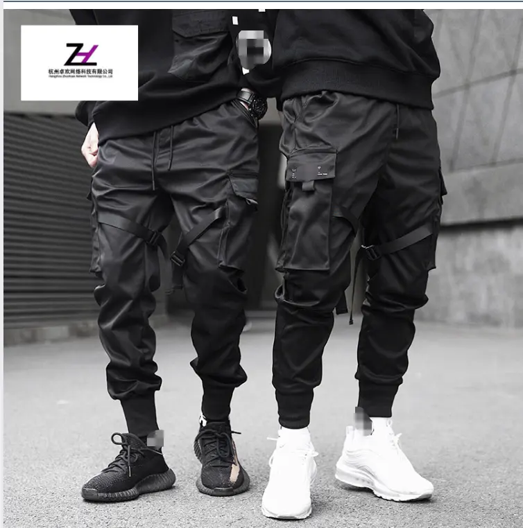 Wholesale 2022 Men Trousers, Multi-Pocket Hip-Pop Men Streetwear Sweatpants Male Casual Fashion Cargo Pants/