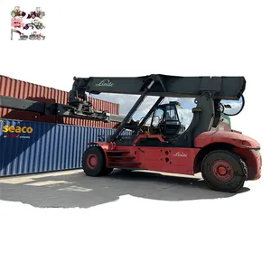 Used Germany Linde C4531TL5 Container Reachstacker 45ton Material Handing On Sale In Shanghai Port