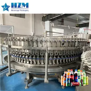 Máquina de llenado de bebidas carbonatadas totalmente automática Línea de producción de máquina de llenado de bebidas carbonatadas