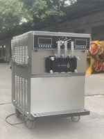 IJsmachine 48-50L/u Dubbele Compressor Soft Serve IJsmachine Tafelmodel Commerciële IJsmachine