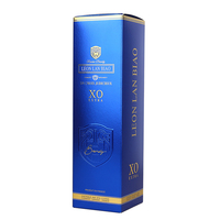 Boîtes d'expédition pliables jetables pour vin, pour une bouteille, avec logo personnalisé imprimé, en carton, pelliculage mat à chaud or, emballage avec éponge