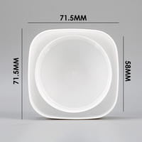 Pot d'emballage en PET recyclé de haute qualité, personnalisable en couleur, pour capsules, pilules, protéines en poudre, avec couvercle à clapet, multi-capacités