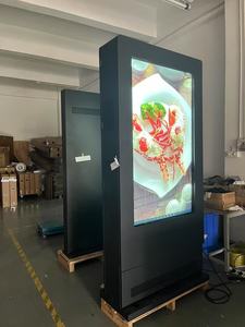 Pantallas Publicitarias para Exteriores de Doble Cara, Android, 55 Pulgadas, 65 Pulgadas, Soporte de Pie, Señalización Digital <span class=keywords><strong>LCD</strong></span>, Reproductor de Anuncios para Estación de Autobuses - Product Image 2