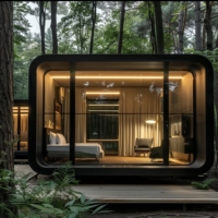 ZENT modulaire Apple Capsule Bureau Petite Maison Intérieur Apple Cabine Bureau Pod Jardin Bureau