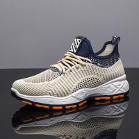 Chaussures d'été pour hommes, respirantes, tricotées, chaussures de sport décontractées à bas prix