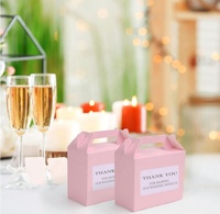 Gable Gift Box Boîtes à bonbons en papier coloré Snack Goodie Cake Treat Boxes pour enfants Anniversaire Baby Shower Holiday Party Favors