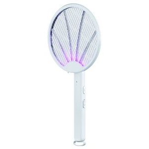 Raquette électrique anti-moustiques rechargeable ZEROZAN, pliable, blanche ELT016 - Product Image 2
