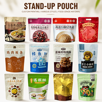 Sachet refermable personnalisé de 250g pour filets de poisson séchés, qualité alimentaire, anti-humidité, pour snacks de fruits de mer, emballage écologique