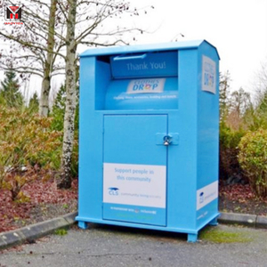 Vente en gros d'usine de bacs de collecte de vêtements et de chaussures en métal, bacs de recyclage de livres en acier pour la rue, <span class=keywords><strong>à</strong></span> <span class=keywords><strong>vendre</strong></span> - Product Image 6