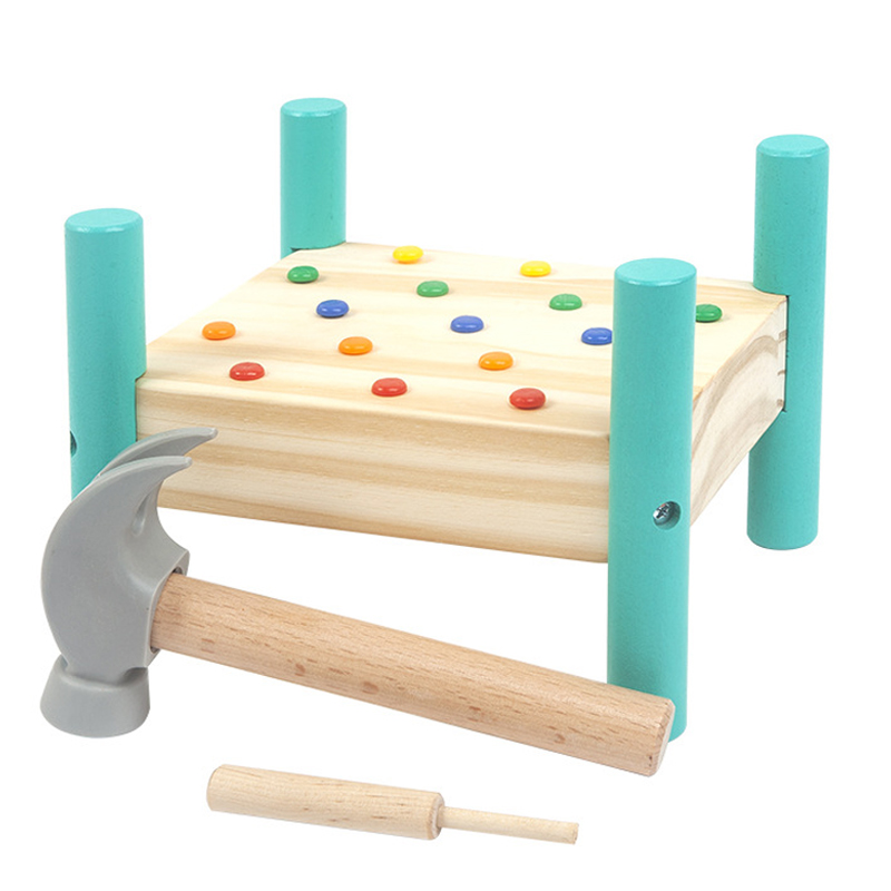 Деревянная игрушка Монтессори, скамейка для ногтей, игрушка для детей