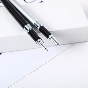 Металлическая фирменная ручка для офиса, с синими чернилами, гравированный логотип 1,0 мм и 0,5 мм, для рекламы и подарков - Product Image 4