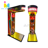 Machine de jeu d'arcade à monnayeur AMA, type sac de frappe dynamique de boxe électronique, avec fonction de distribution de produits, en métal et plastique, version anglaise