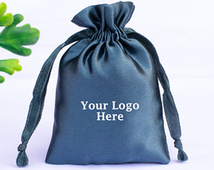 Pochette de rangement personnalisée pour extensions capillaires avec logo, sacs d'emballage pour perruques, sacs à cordon en satin de soie pour mèches de cheveux, idéal pour les cadeaux - Product Image 4